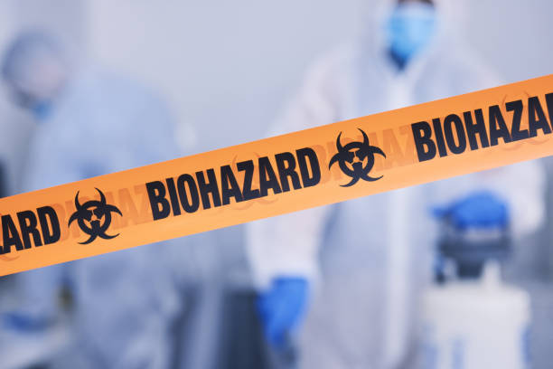 Professional Biohazard Cleanup technician working in Chester, NY